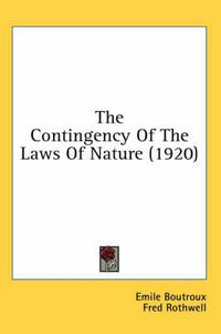 Cover image for The Contingency of the Laws of Nature (1920)