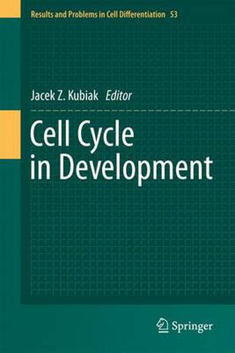 Cover image for Cell Cycle in Development