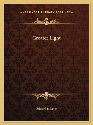 Cover image for Greater Light