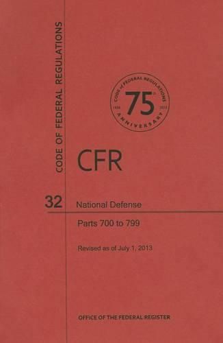 Cover image for National Defense, Parts 700 to 799
