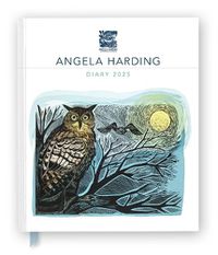 Cover image for Angela Harding 2025 Desk Diary Planner - Week to View, Illustrated throughout