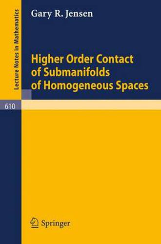 Cover image for Higher Order Contact of Submanifolds of Homogeneous Spaces