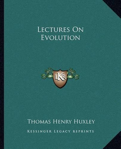 Cover image for Lectures on Evolution