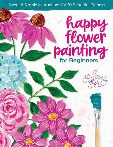 Cover image for Happy Flower Painting for Beginners