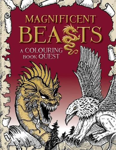 Cover image for Magnificent Beasts: A Colouring Book Quest