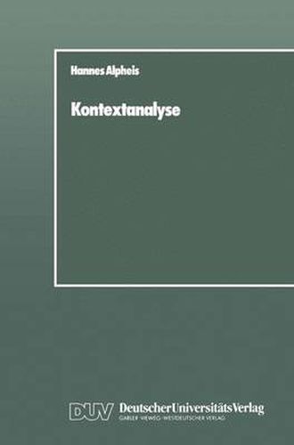 Cover image for Kontextanalyse