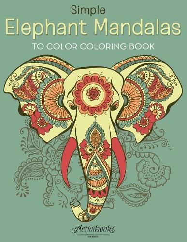 Simple Elephant Mandalas to Color Coloring Book