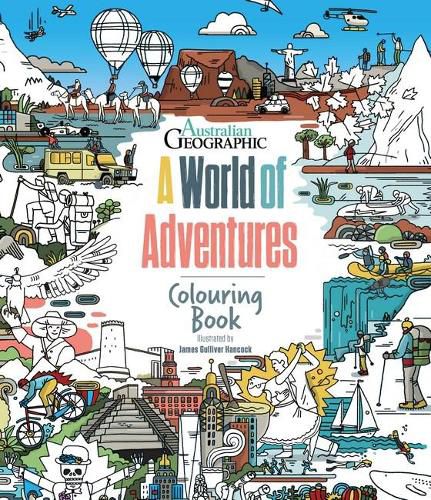 Cover image for A World Of Adventures: Colouring Book