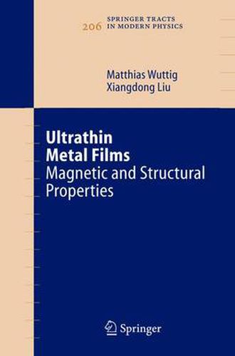 Cover image for Ultrathin Metal Films: Magnetic and Structural Properties