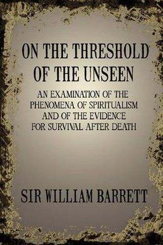 Cover image for On the Threshold of the Unseen