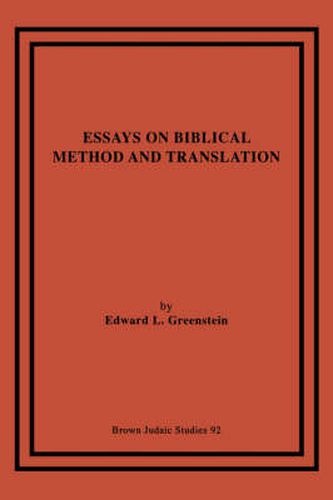 Cover image for Essays on Biblical Method and Translation