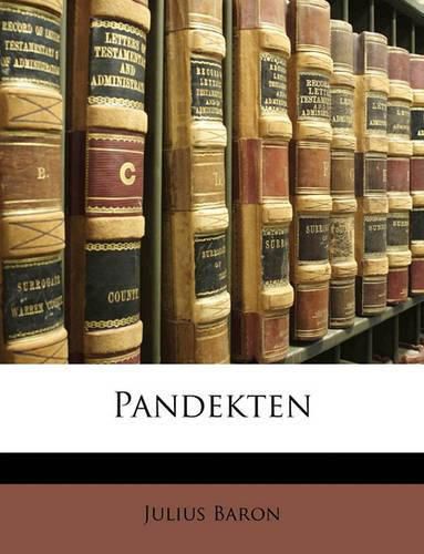 Cover image for Pandekten