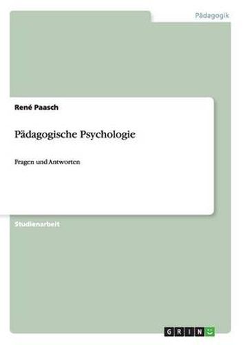 Cover image for Padagogische Psychologie: Fragen und Antworten