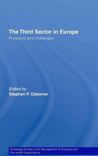 Cover image for The Third Sector in Europe: Prospects and challenges