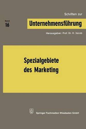 Cover image for Spezialgebiete Des Marketing