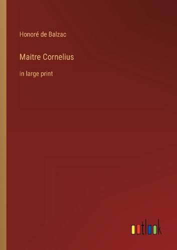 Cover image for Maitre Cornelius