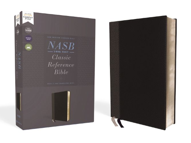 Cover image for NASB, Classic Reference Bible, Leathersoft, Black, Red Letter, 1995 Text, Comfort Print