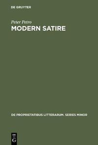 Cover image for Modern Satire: Four Studies