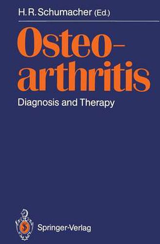 Cover image for Osteoarthritis: Diagnosis and Therapy Proceedings of an International Meeting