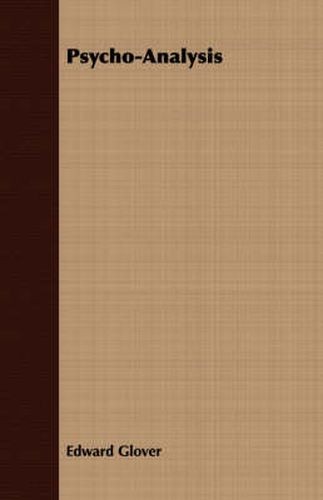 Cover image for Psycho-Analysis