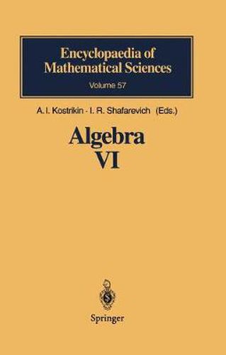 Cover image for Algebra VI: Combinatorial and Asymptotic Methods of Algebra. Non-Associative Structures