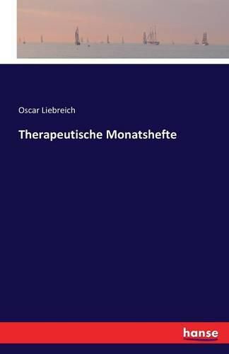 Cover image for Therapeutische Monatshefte