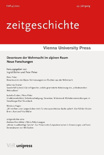 Cover image for Deserteure der Wehrmacht im alpinen Raum