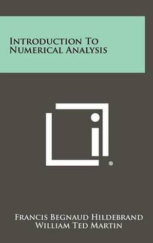 Cover image for Introduction to Numerical Analysis