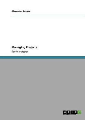 Cover image for Managing Projects