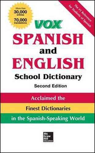 Cover image for Vox Spanish and English School Dictionary