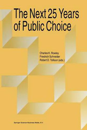 Cover image for The Next Twenty-five Years of Public Choice