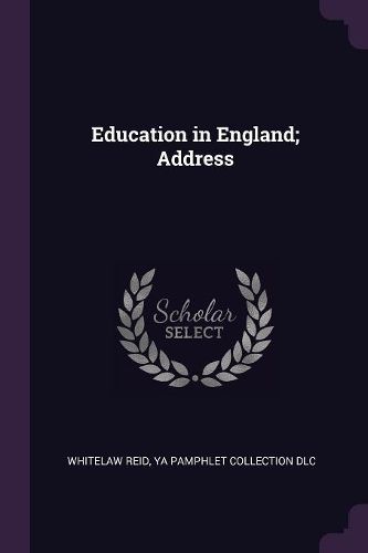 Cover image for Education in England; Address