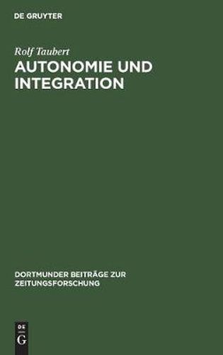 Cover image for Autonomie und Integration