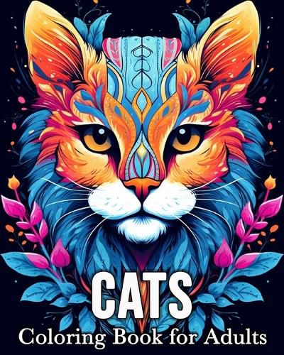 Cover image for Cats Coloring Book for Adults