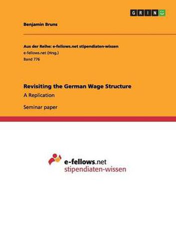 Cover image for Revisiting the German Wage Structure: A Replication