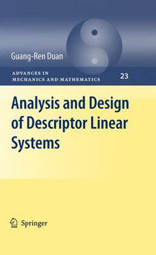 Cover image for Analysis and Design of Descriptor Linear Systems