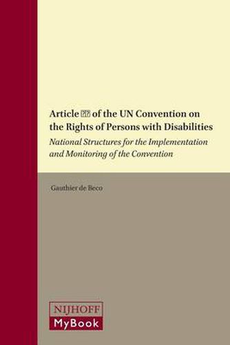 Cover image for Article 33 of the UN Convention on the Rights of Persons with Disabilities: National Structures for the Implementation and Monitoring of the Convention