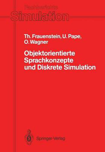 Cover image for Objektorientierte Sprachkonzepte und Diskrete Simulation