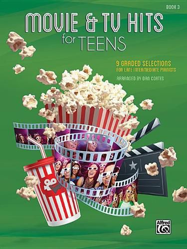 Cover image for Movie & TV Hits for Teens, Bk 3: 9 Graded Selections for Late Intermediate Pianists