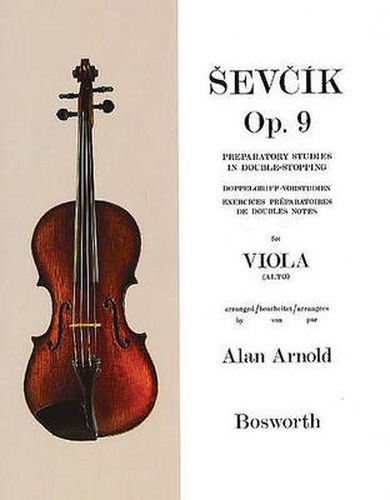 Cover image for Preparatory Studies In Double-Stopping Op. 9: Sevcik Viola Studies