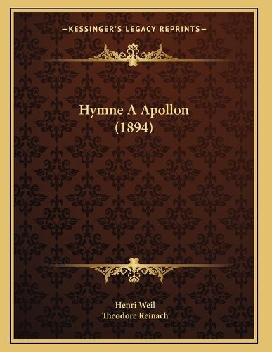 Cover image for Hymne a Apollon (1894)