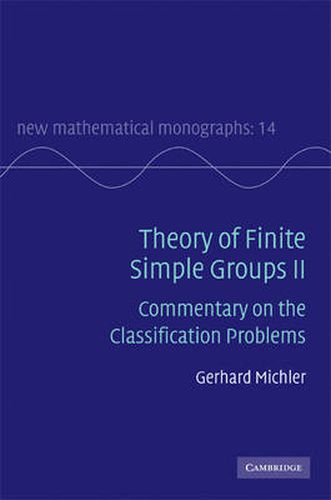 Cover image for Theory of Finite Simple Groups II: Commentary on the Classification Problems