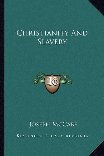 Cover image for Christianity and Slavery