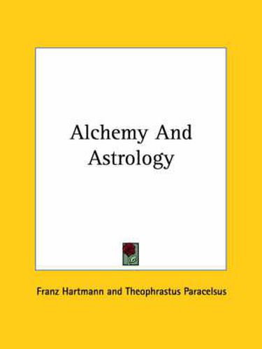 Cover image for Alchemy and Astrology