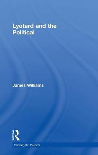 Cover image for Lyotard and the Political