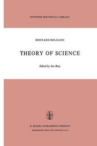 Cover image for Theory of Science: A Selection, with an Introduction