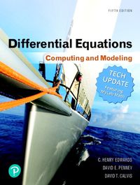 Cover image for Differential Equations: Computing and Modeling, Tech Update