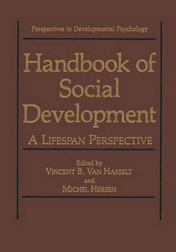 Cover image for Handbook of Social Development: A Lifespan Perspective