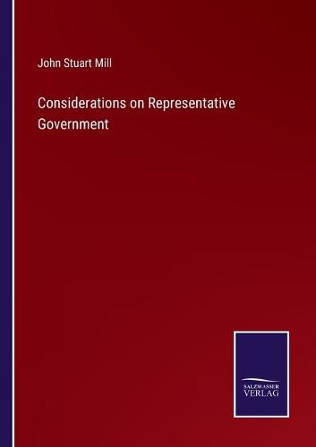 Cover image for Considerations on Representative Government