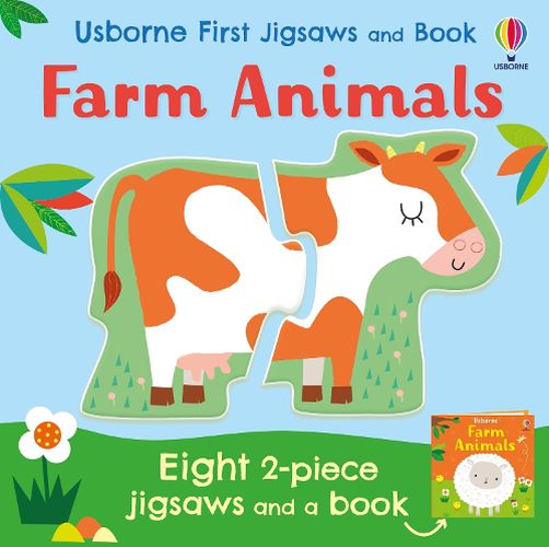 Cover image for Usborne First Jigsaws: Farm Animals